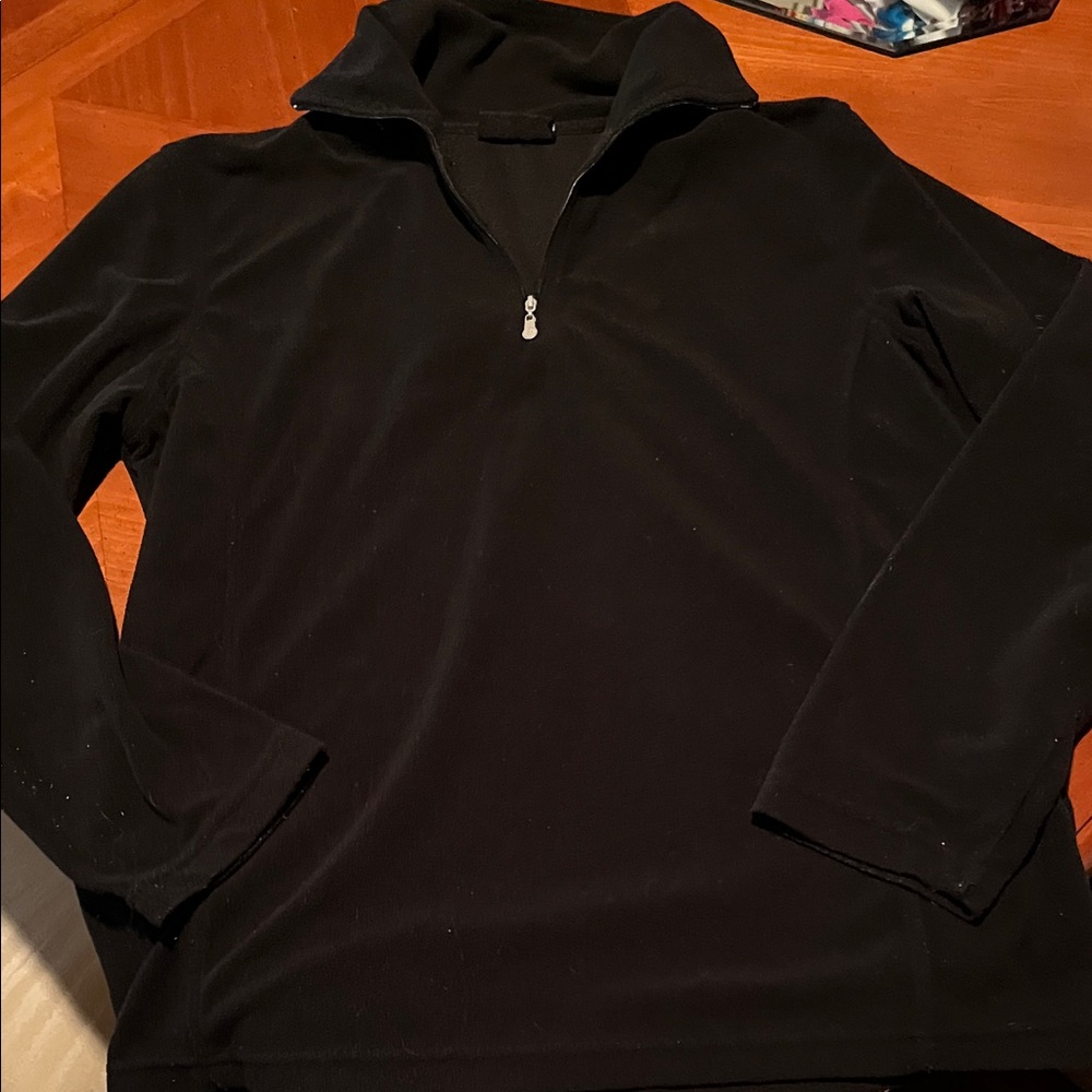Killtec Ladies Black fleece pullover. Very warm, and soft comfort. Size 14